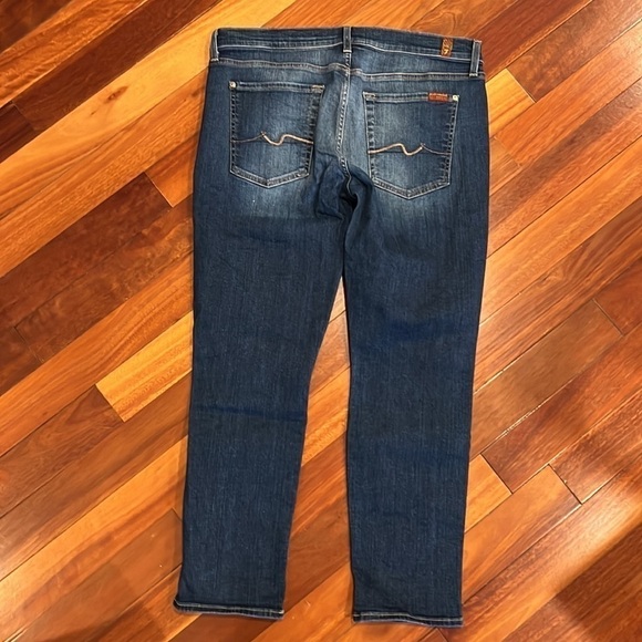⭐️ 7 for all Mankind Josefina Skinny Boyfriend Distressed Size 31 - Picture 7 of 11